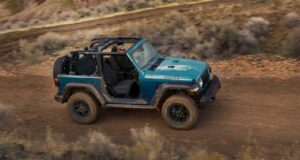 2024 Jeep Wrangler Willys 2-door in special-run Bikini exterior paint color